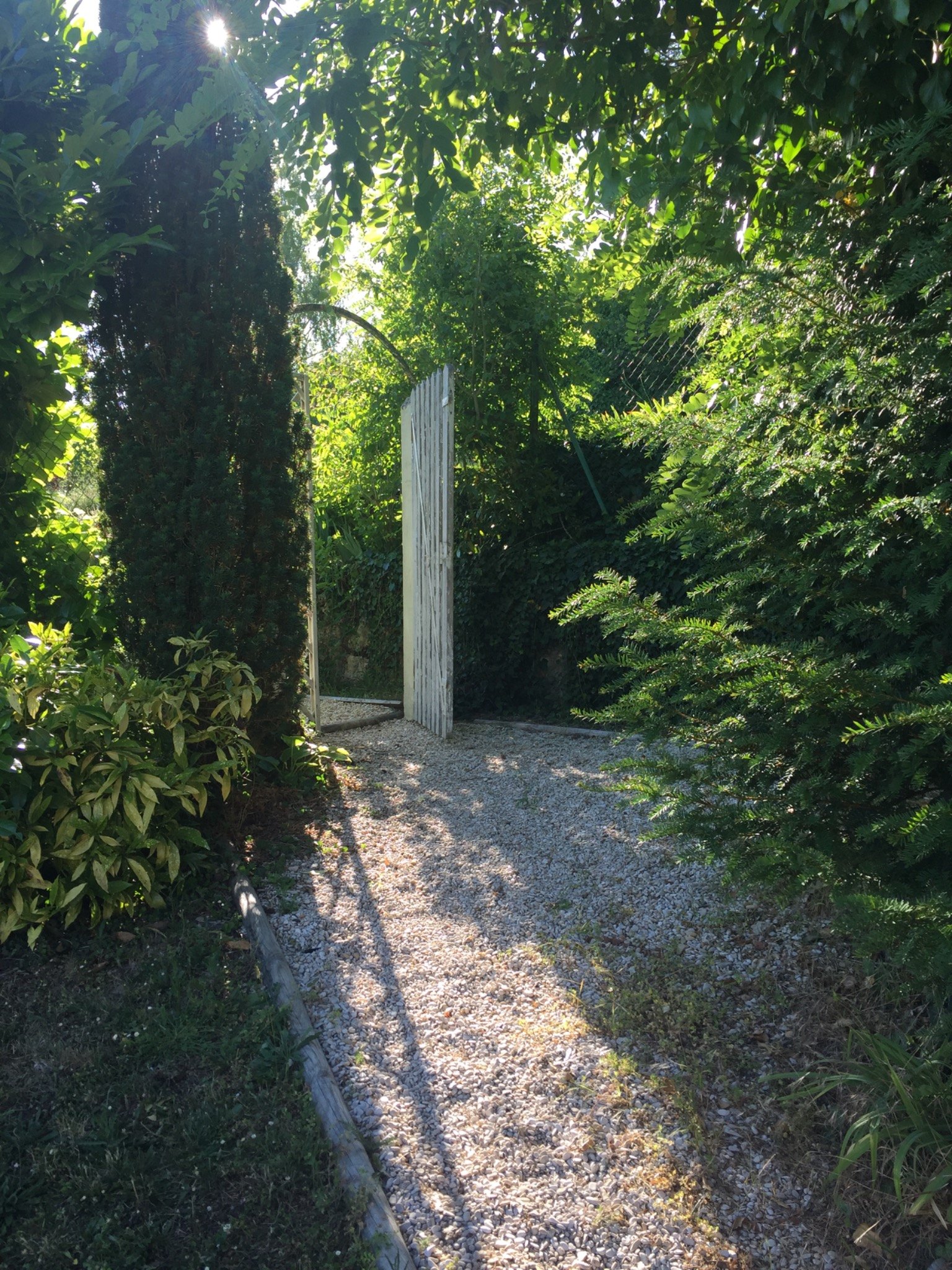 A garden path at Maison Renoux